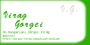 virag gorgei business card